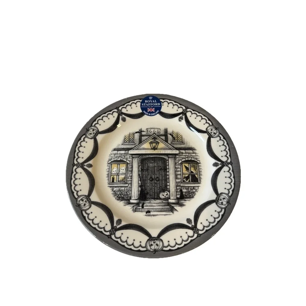 Set of 4 Royal Stafford‎ 1666 Haunted House 8 1/2